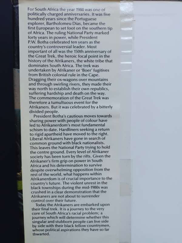 THE AFRIKANERS: THEIR LAST GREAT TREK / Graham Leach