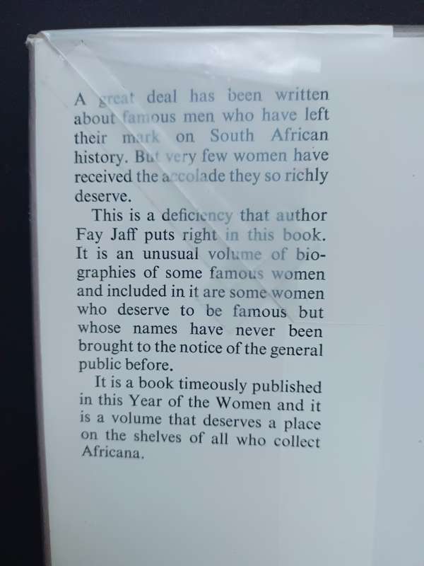 Women South Africa Remembers / Fay Jaff
