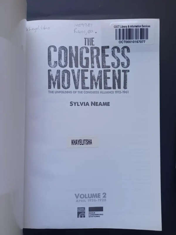 THE CONGRESS MOVEMENT / Sylvia Neame ( Vol. 1/2/3)