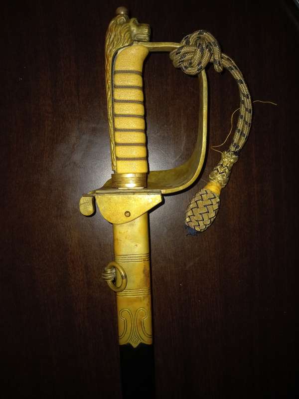 South African Naval Officers Ceremonial Sword - made by SOLINGEN, Germany