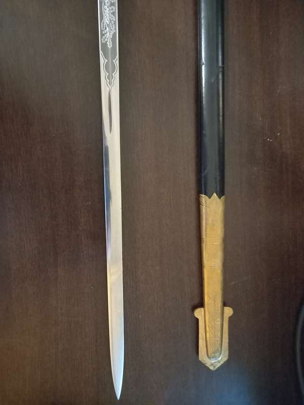South African Naval Officers Ceremonial Sword - made by SOLINGEN, Germany