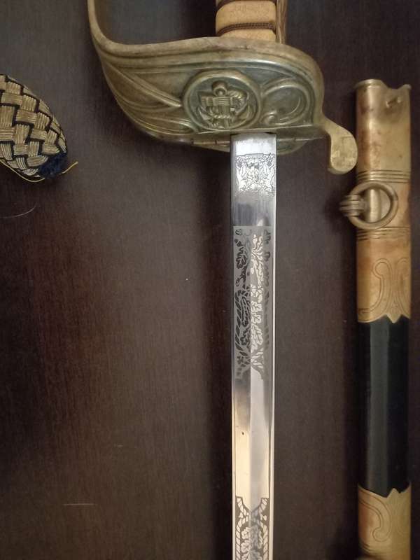 South African Naval Officers Ceremonial Sword - made by SOLINGEN, Germany