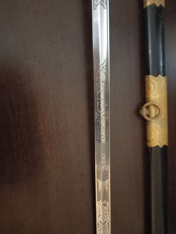 South African Naval Officers Ceremonial Sword - made by SOLINGEN, Germany