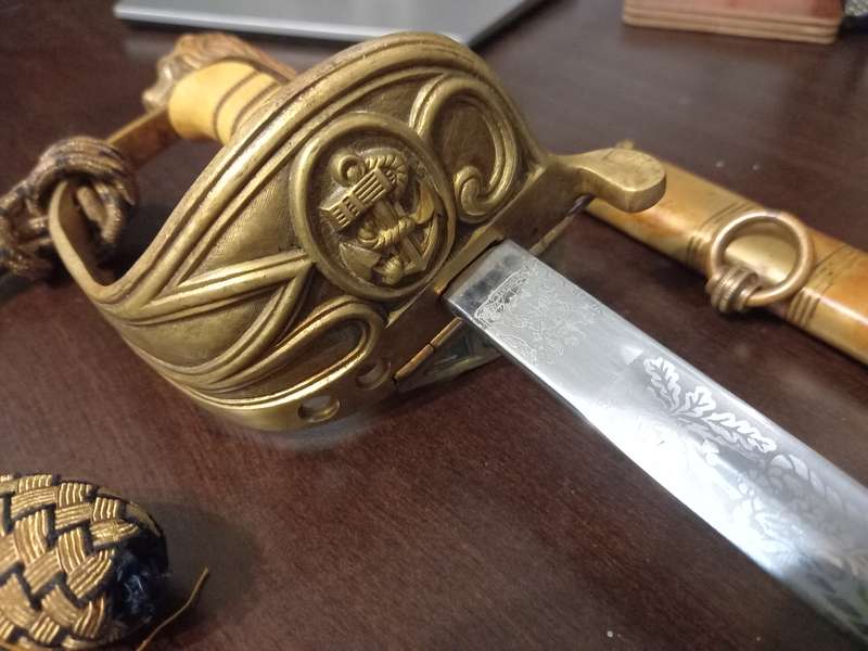 South African Naval Officers Ceremonial Sword - made by SOLINGEN, Germany