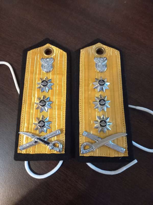 SANDF, SA Navy Vice-Admiral Epaulettes