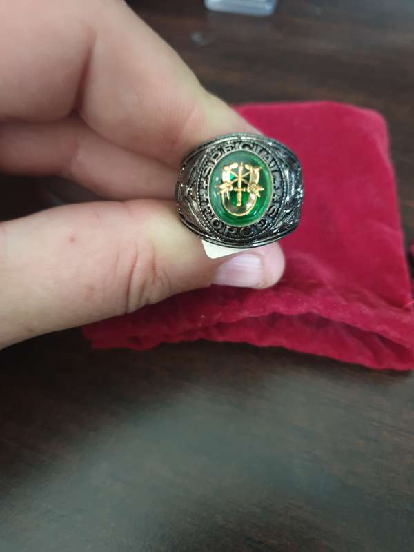 UNITED STATES SPECIAL FORCES RING, STERLING SILVER.