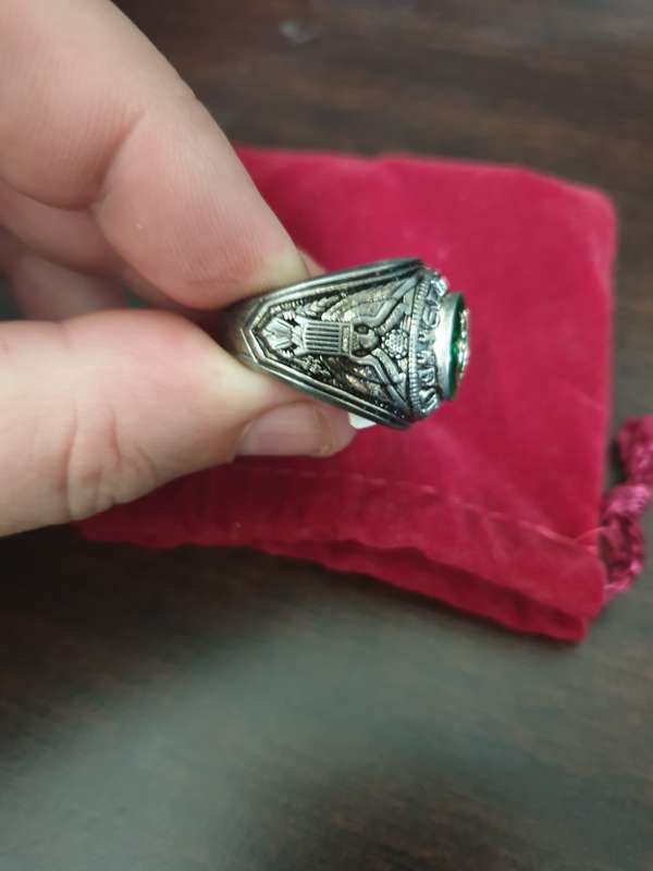 UNITED STATES SPECIAL FORCES RING, STERLING SILVER.