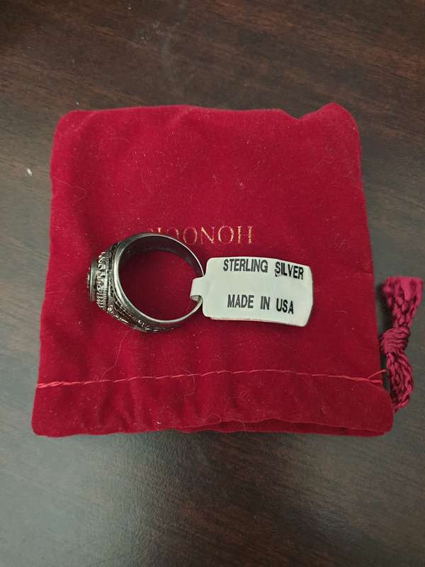 UNITED STATES SPECIAL FORCES RING, STERLING SILVER.