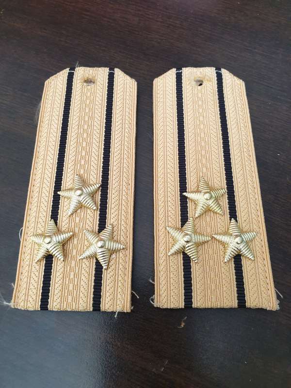 RUSSIAN NAVY, SET OF CAPTAIN AND ADMIRAL RANKS.