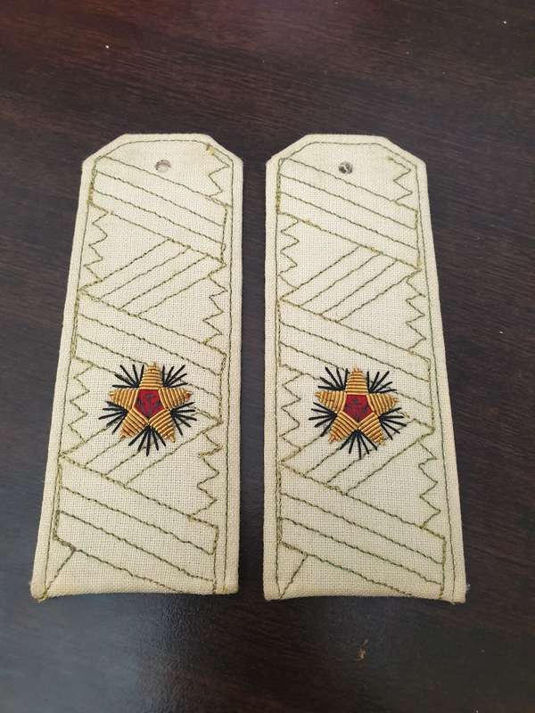 RUSSIAN NAVY, SET OF CAPTAIN AND ADMIRAL RANKS.