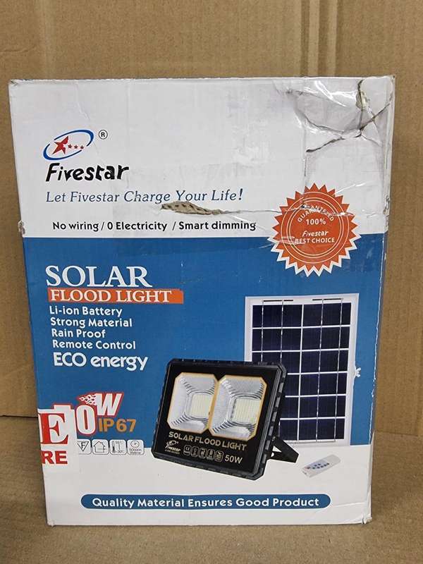 50w Solar Powered Flood Light With Remote - jl008
