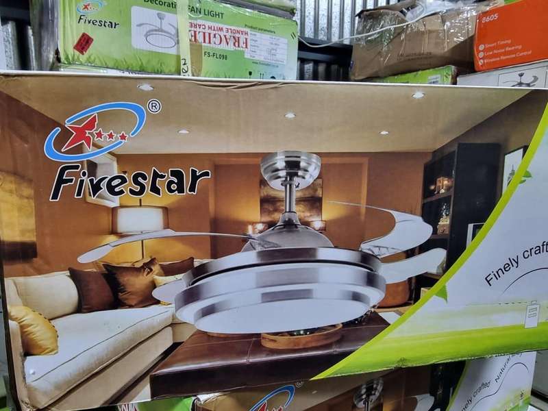 Remote Control Modern Auto Folding Ceiling Fan - 074 #29