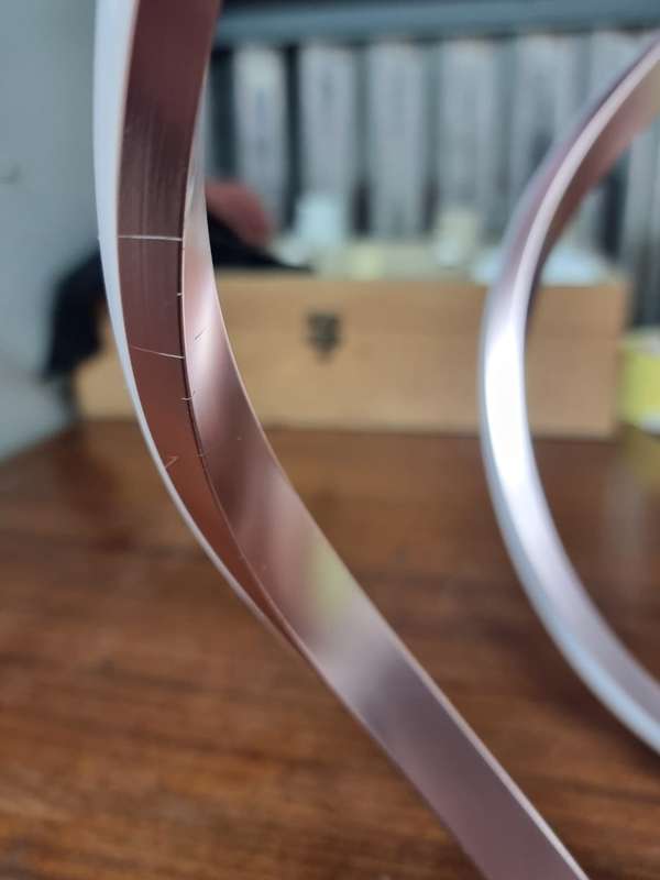Modern LED Pendant Light fitting Aluminium & Acrylic 6991 - Rose gold #2