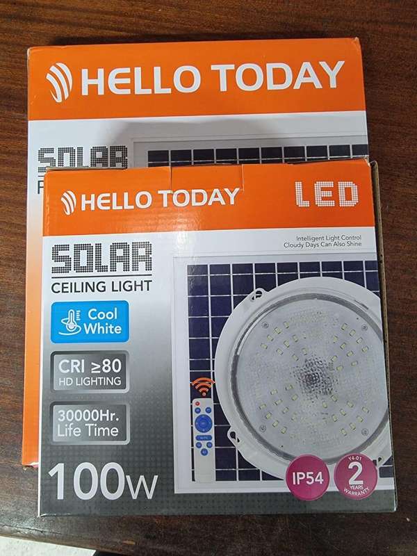 Solar ceiling light with remote control - 50W