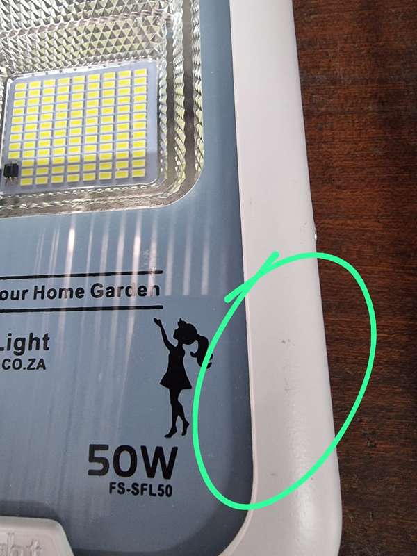50w Solar Security Flood Light with Day-Night Sensor SFL50