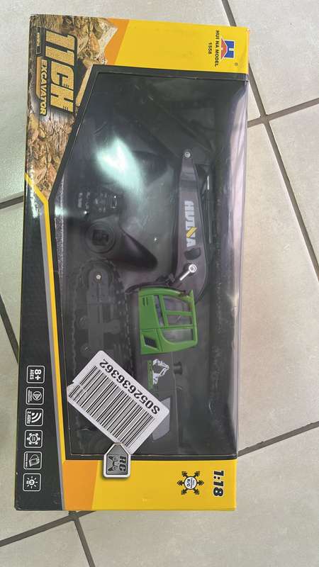 Huina 1558 Remote Rc Excavator - Grey
