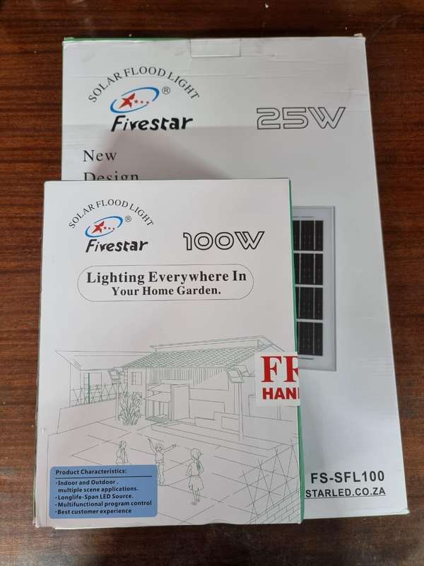 100w Solar Security Flood Light with Day-Night Sensor SFL100