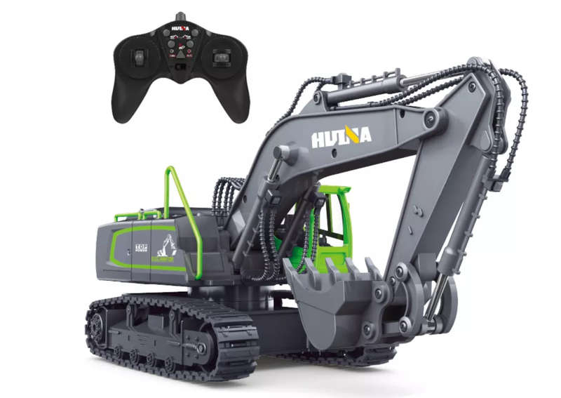 Huina 1558 Remote Rc Excavator - Grey
