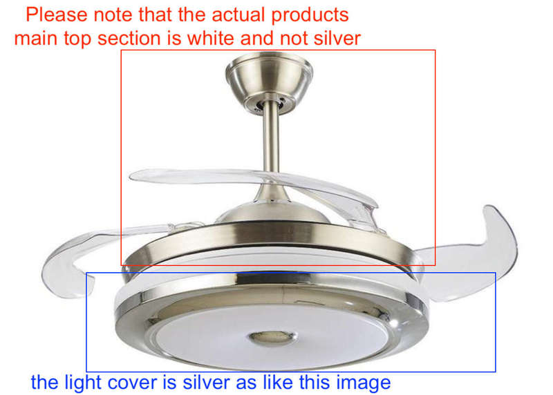 Retractable Ceiling Fan With Remote & bluetooth speaker - 061
