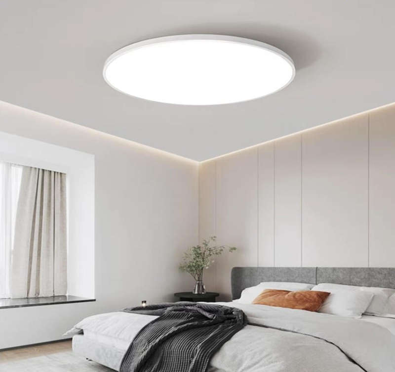 3 Pack - Slim Line 40w Ceiling Fitting LED Lights 37cm - White
