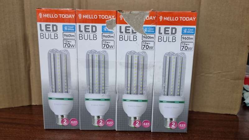 13 Pack - 12W LED Corn Light Bulb (Cool White) B22 & E27