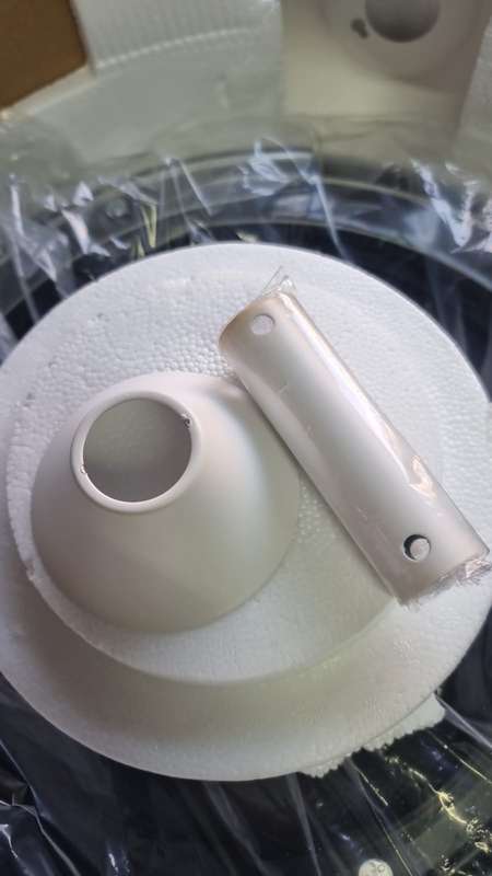 Modern Retractable White Ceiling Fan with Lights 098 #3