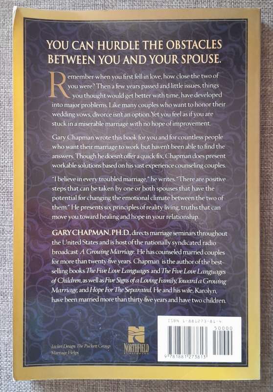 Loving Solutions - Overcoming Barriers in your marriage - Gary Chapman
