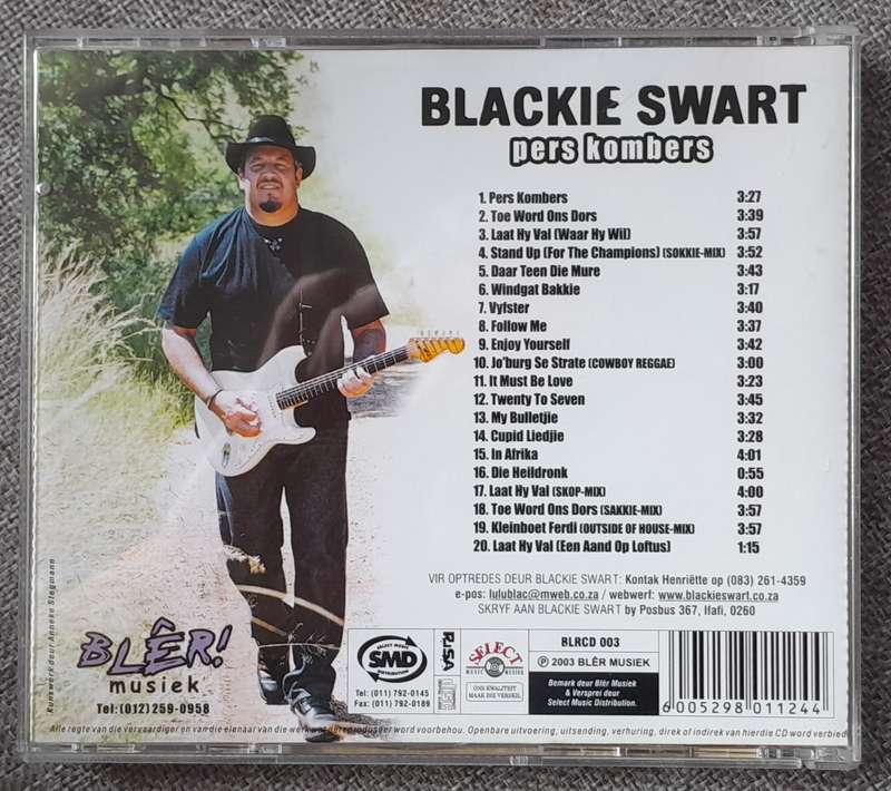 Blackie Swart - Pers Kombers (Signed)