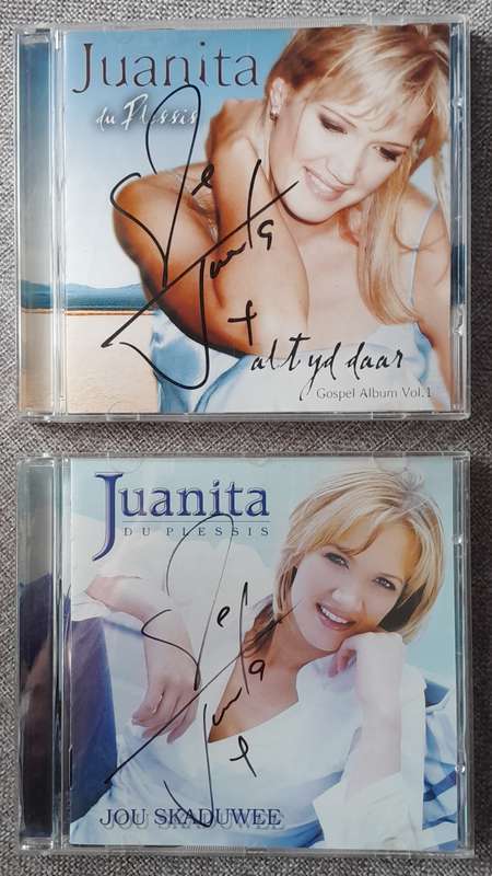 Juanita du Plessis - Jou Skaduwee en Gospel album (Both signed)