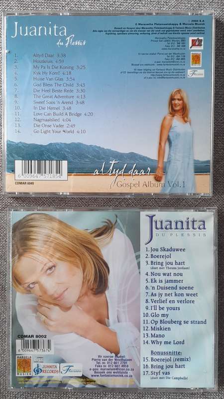 Juanita du Plessis - Jou Skaduwee en Gospel album (Both signed)
