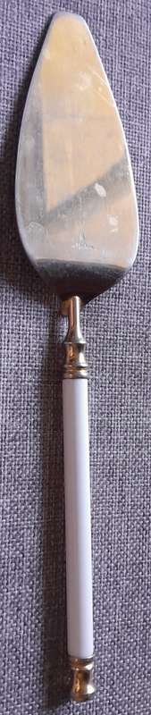 Martian Gold plated Cake Lifter with Ceramic handle (225mm)