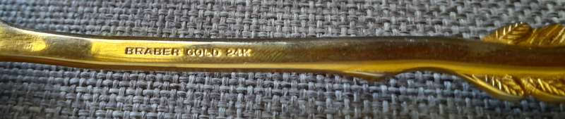 Braber 24k Gold plated Cake lifter