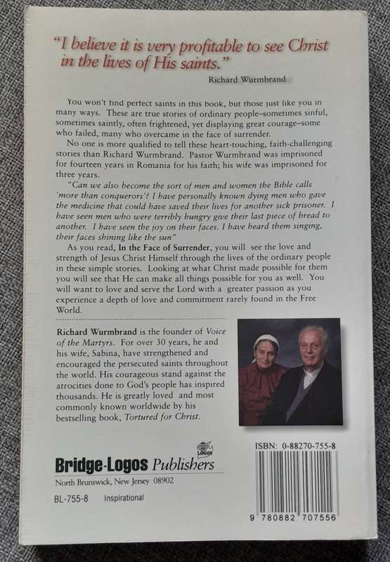 In the face of surrender - Richard Wurmbrand