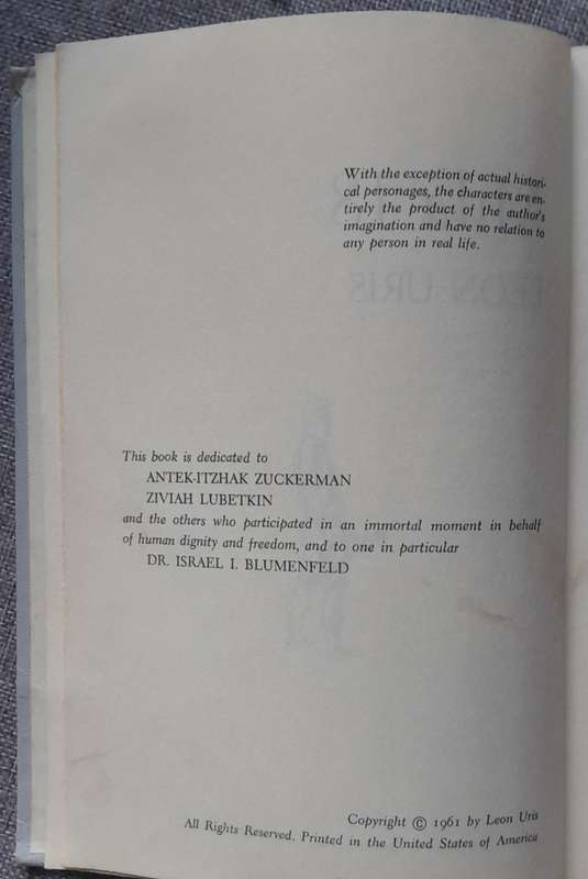 Mila 18 - Leon Uris (Hardcover 1961 First edition)