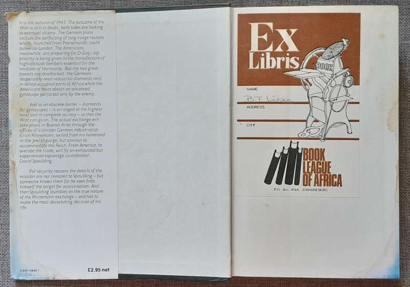 The Rhinemann Exchange - Robert Ludlum (Hardcover) (1975 UK First Edition)