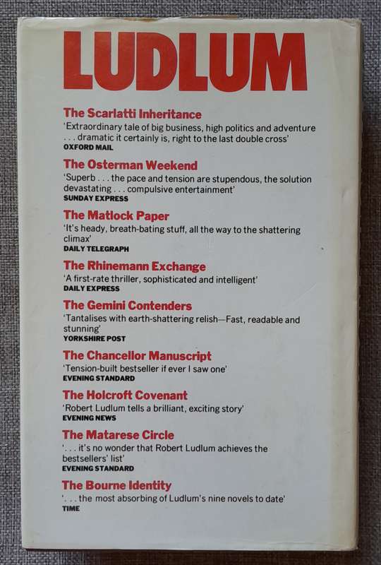 The Parsifal Mosaic - Robert Ludlum (Hardcover) (1982 UK First Edition)