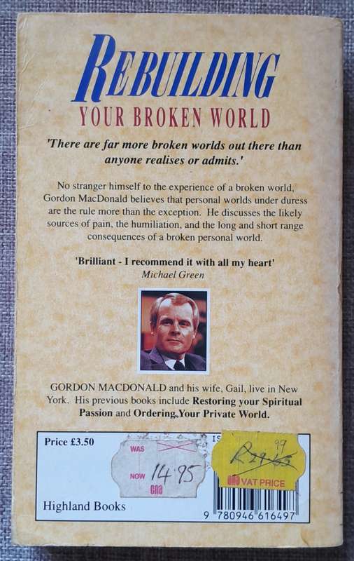 Rebuilding your broken world - Gordon MacDonald