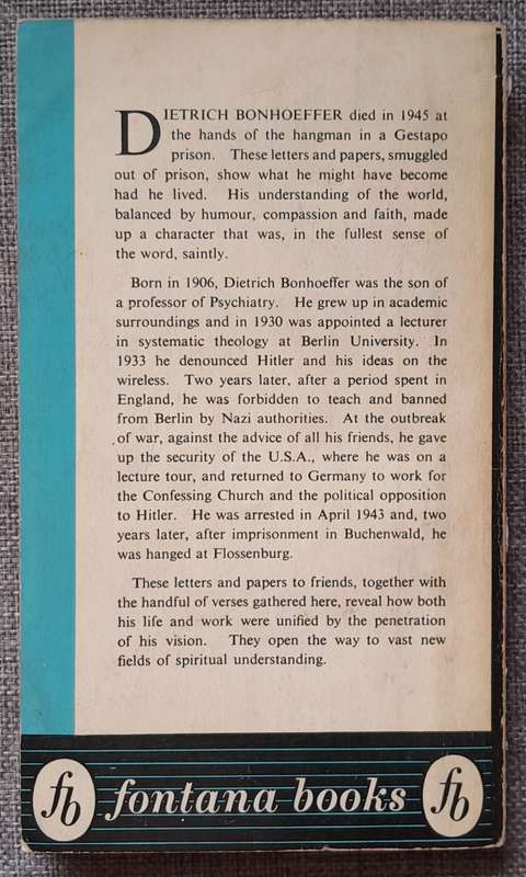 Letters and papers from prison - Dietrich Bonhoeffer