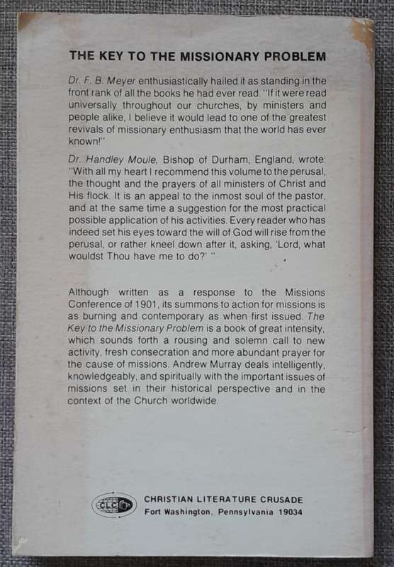 Key to the missionary problem - Andrew Murray