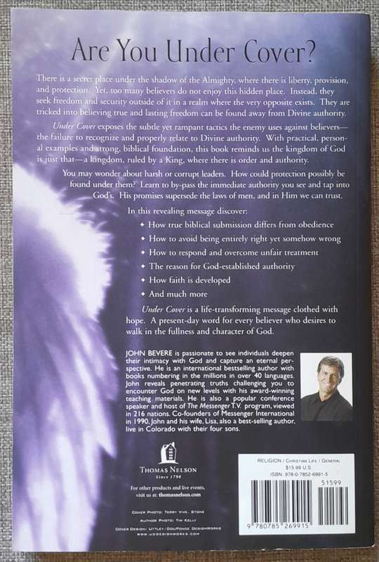 Undercover - John Bevere (R20 discount if combined with another order)