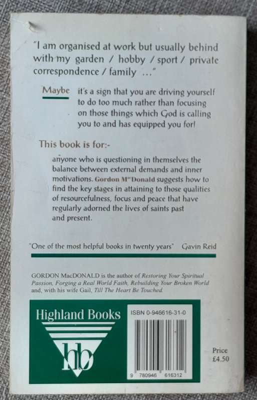 Ordering your private world - Gordon MacDonald