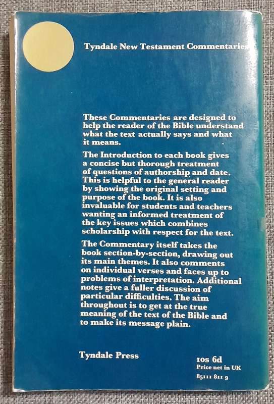 Tyndale commentary Mark - Alan Cole and RVG Tasker