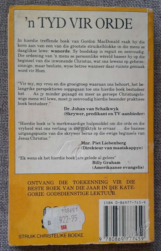 'n Tyd vir orde - Gordon MacDonald