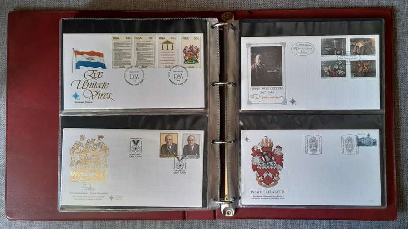 Album filled with 60 RSA FDC's - Album contains 15 pages/sleeves