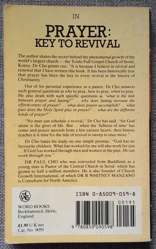 Prayer: Key to revival - Paul Yonggi Cho