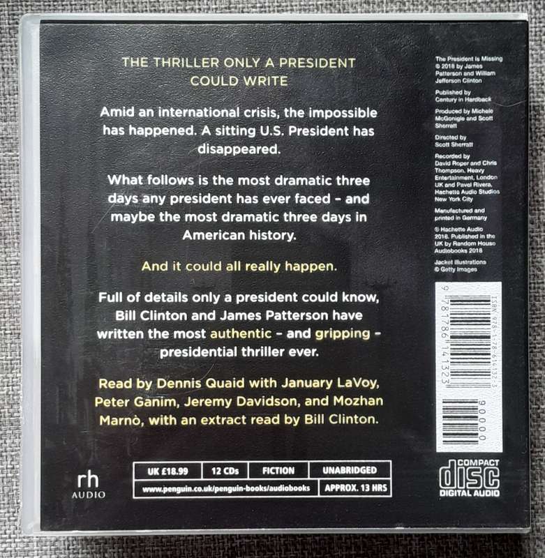 The president is missing  - James Patterson (Audio Book - 12 CD's)