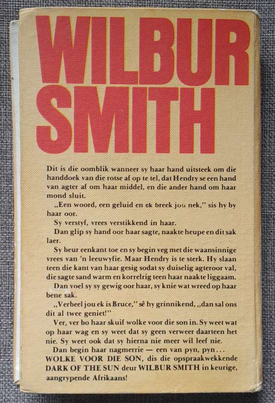 Wolke voor die son - Wilbur Smith (Hardcover 1965 edition)