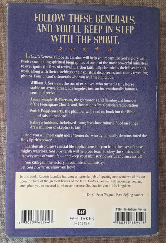 God's Generals - Why they succeeded and why some failed - Roberts Liardon (Hardcover)
