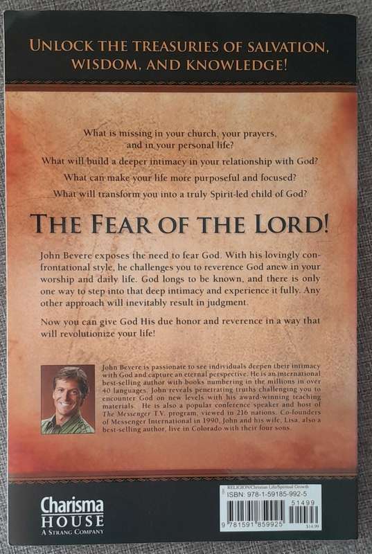 The fear of the Lord - John Bevere (Large copy)