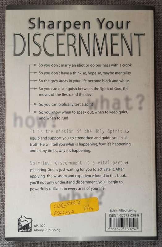 Sharpen your Discernment - Roberts Liardon